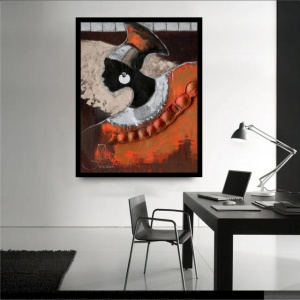 Shape on silver, framed picture - Img 2