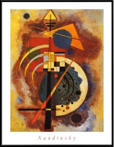 W. Kandinsky, Hommage to Grohmann,uramljena slika 40x50cm i 56x71cm
