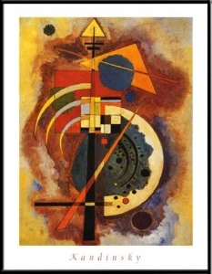W. Kandinsky, Hommage to Grohmann,uramljena slika 40x50cm i 56x71cm