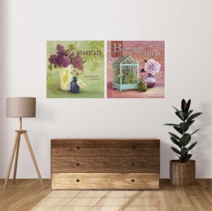 Botanicals, dve uramljene slike 30x30cm - Img 2
