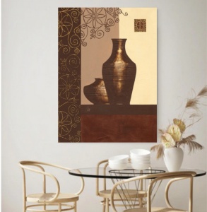 Braon vaze., uramljena slika 60x80cm - Img 2