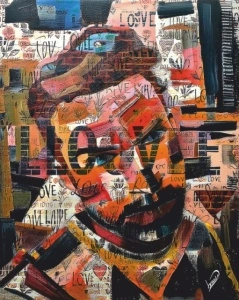 Bruno, uramljena slika 40x50cm i 50x70cm
