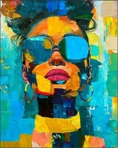 Kate, uramljena slika 40x50cm , 50x70cm i 60x90cm