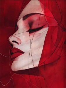 Leda, uramljena slika 40x50cm , 50x70cm i 60x80cm