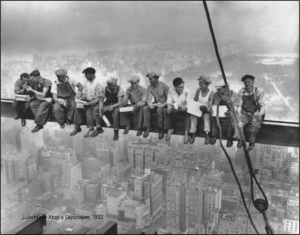 Lunch Atop Skyscarper NY , uramljena slika 60x80cm