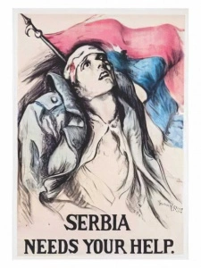 Serbia needs your help, stari poster, dimenzije 30x40cm i 40x50cm