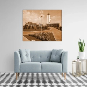 Stari Beograd-Aerodrom 1960., uramljena slika 30x40cm, 40x50cm i 50x70cm - Img 2
