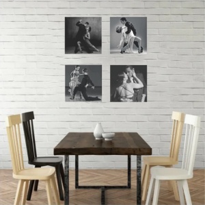 Tango dance 1, komplet od cetri uramljene slike 16x16cm i 30x30cm - Img 2