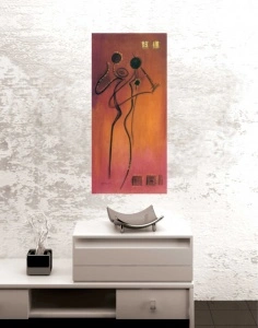 African dance, uramljena slika 30x70cm - Img 2