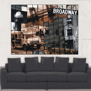 Broadway, uramljena slika 60x80cm - Img 2