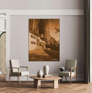 Crna Gora, Ostrog 1890., uramljena slika 40x50cm ,50x70cm i 60x90cm - Img 2