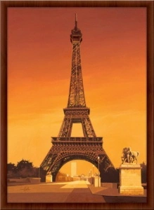 Eiffel tower in Paris, framed picture