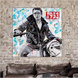 James Dean, uramljena slika dimenzije 50x50cm i 70x70cm - Img 2