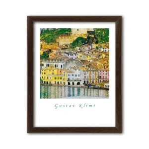Malcesine sul Garda, Gustav Klimt, uramljena slika 40x50cm