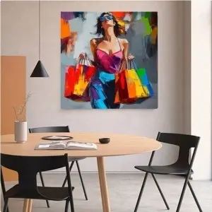 Margy, uramljena slika 50x50cm - Img 2