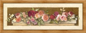 Miris ruža, dve uramljenie slike 20x50cm svaka - Img 3