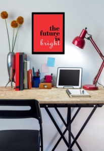 Poster The future is bright, uramljena slika 30x40cm i 40x50cm - Img 2