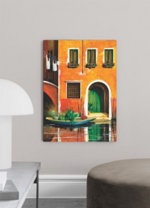 Prelepa Venecija, uramljena slika 50 x 70 cm - Img 2