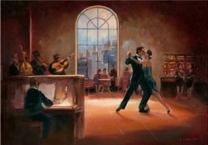 Tango, framed picture