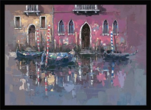 Tišina Venecije, uramljena slika 50 x 70 cm - Img 2