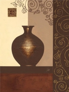 Tocapu pattern, framed picture