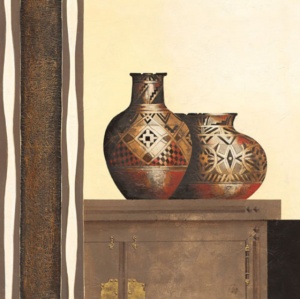 Tocapu pattern, framed picture