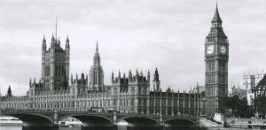 Big Ben Sat, uramljena slika 50 x 100 cm