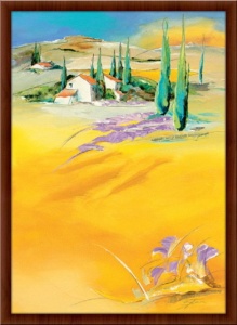 Boje juga, uramljena slika 50 x 70 cm - Img 2