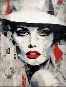 Brigitta, uramljena slika 40x50cm i 50x70cm