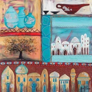 Case Arabie, uramljena slika 50x50cm