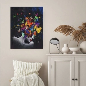 Colored girl, uramljena slika 40x50cm i 50x70cm - Img 2