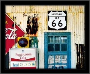 Historic Route 66, framed picture