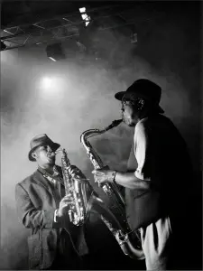 Jazz svirka, uramljena slika 40x50cm , 50x70cm i 60x80cm