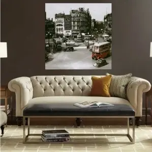 London piccadilly circus, uramljena slika 70x70cm - Img 2