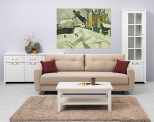 Marc Chagall, Over Vitebsk 1913., uramljena slika dimenzije 40x50cm - Img 2