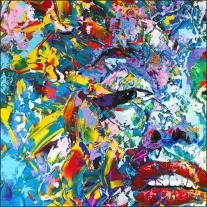 Merilin Monro, uramljena slika 50x50cm