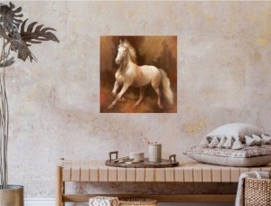Nanda, uramljena slika 50x50cm - Img 2