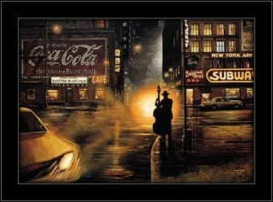 Night Musician in New York