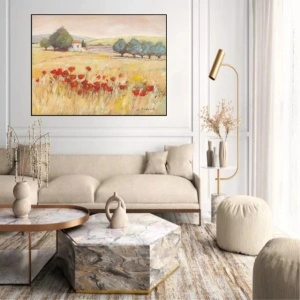Provansa, uramljena slika 60x80cm - Img 2