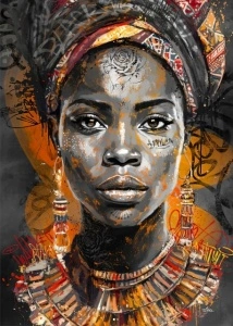 Tazie, uramljena slika 40x50cm i 50x70cm