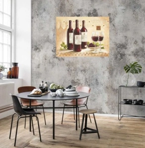 Vino crveno, uramljena slika 50x70cm - Img 2