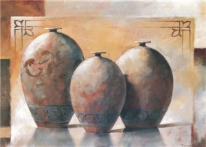 Antički ćupovi 2, uramljena slika 50x70cm