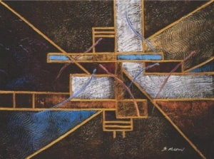 Averdo, uramljena slika 56x71cm