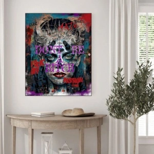 Bitch, uramljena slika 40x50cm i 50x70cm - Img 2