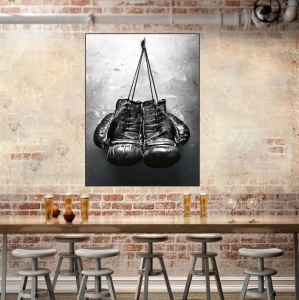 Boks rukavice, uramljena slika 40x50cm , 50x70cm i 60x80cm - Img 2