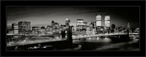 Brooklin Bridge, framed picture
