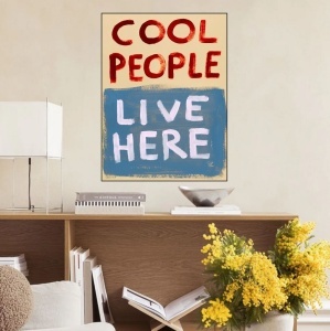 Cool People, uramljena slika 40x50cm , 50x70cm i 60x80cm - Img 2