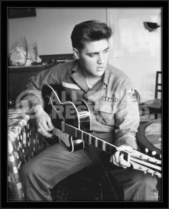 Elvis Presley, framed picture