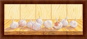 Garlic, framed picture