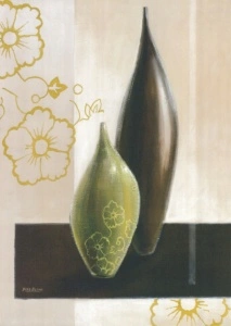 Green flower season, framed picture